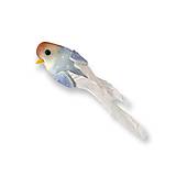 Polotovary - Dekoračný vtáčik 10 cm - Modrý H80751 - 15450264_