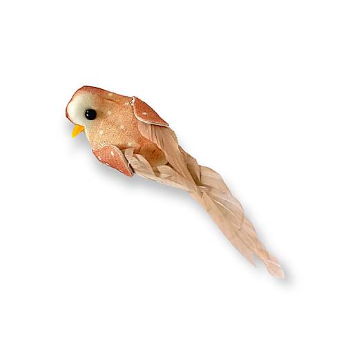 Polotovary - Dekoračný vtáčik 10 cm - Hnedý H80750 - 15450275_