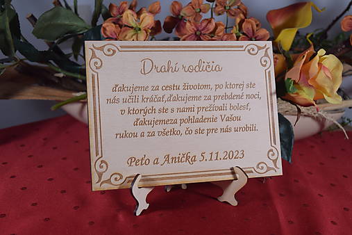 Tabuľky - Poďakovanie Rodičom tabuľka 3 - 15449995_