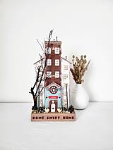 Dekorácie - Vintage domček ,,Home Sweet Home,, - 15451727_