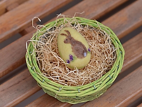Dekorácie - Veľkonočné vajíčka (skladom) (Zajko hnedý) - 15451249_