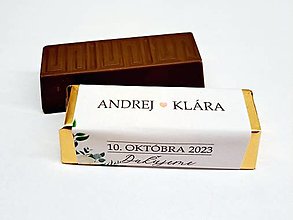 Darčeky pre svadobčanov - rumba čokoládky - 15452149_