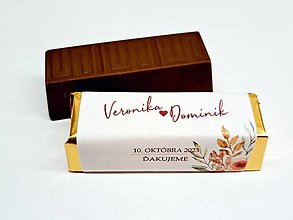 Darčeky pre svadobčanov - rumba čokoládky - 15452158_