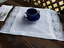 Úžitkový textil - Ľanové prestieranie Rose Garden - 15452958_