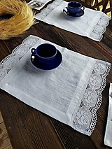 Úžitkový textil - Ľanové prestieranie Rose Garden - 15452959_