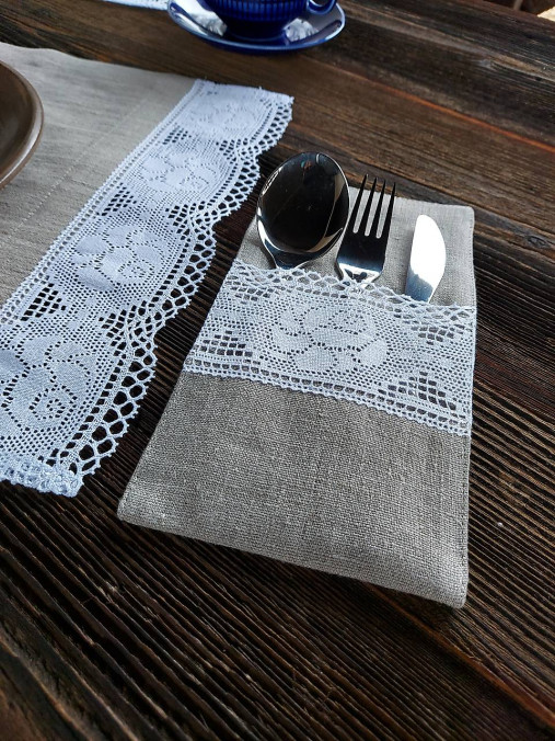 Úžitkový textil - Puzdro na príbor Rose Garden - 15452951_
