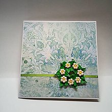 Papiernictvo - Pohľadnica ... kvetinová - 15456390_