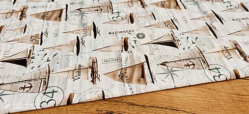 Textil - Bavlnená látka Digitálna tlač - Sailing- cena za 10 centimetrov (Sailing) - 15454677_