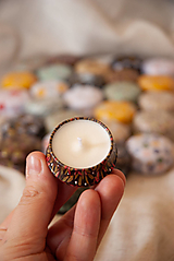 •Orient mini sójová sviečka v plechovej dóze• (Kvety, Lístie)