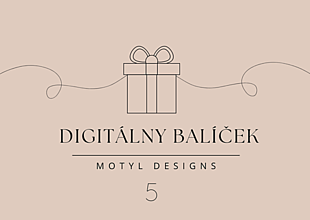 Materiál ručne robený - Digitálny dizajn – balíček 5 produktov - 15456437_