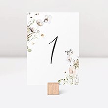 Papiernictvo - Číslovanie stolov Bloom - 15458698_