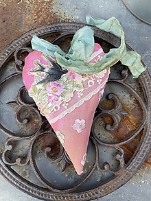 Dekorácie - Shabby srdiecko - 15458643_