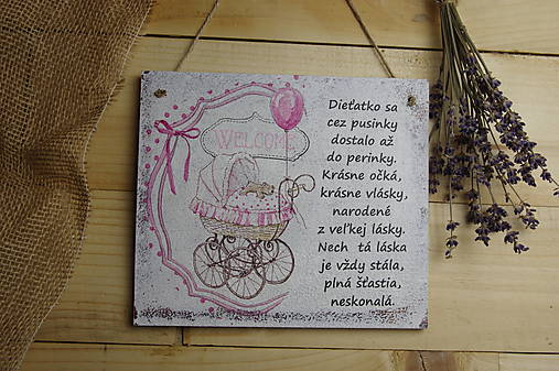 Tabuľky - Privítanie bábätka - 15457699_