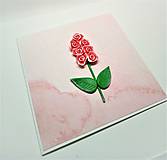 Papiernictvo - Pohľadnica ... ružový ker - 15464186_