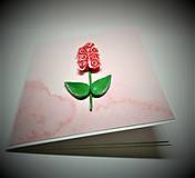 Papiernictvo - Pohľadnica ... ružový ker - 15464188_