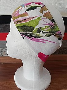 Čiapky, čelenky, klobúky - Čelenka Abstraktné kvety - 15464952_