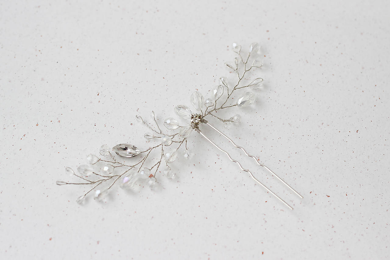 Svadobné vlásenky Olívia (14x12 cm)