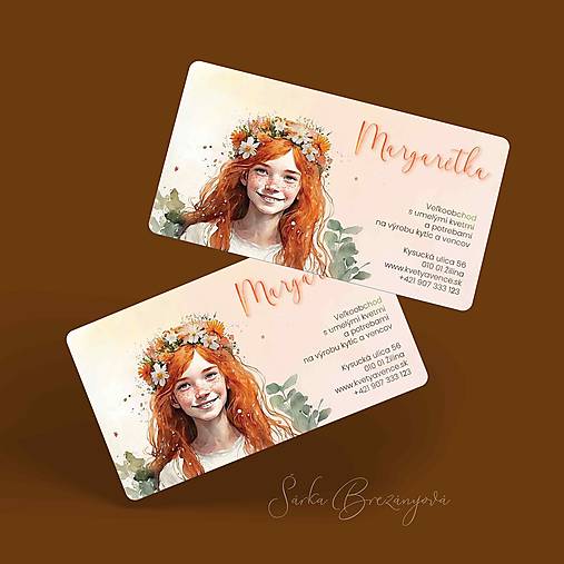 Grafika - VIZITKA  "MARGARÉTKA" - 15463610_