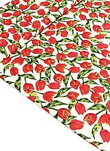 Textil - Bavlna TULIPÁNY - 15464812_