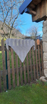 Šatky - Bavlnený Pléd Lily - Stredne sivá - 15464915_