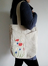 Veľké tašky - Kabelka lúčne kvety - 15463670_