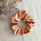  - Scrunchie zlatá saténová - 15462618_