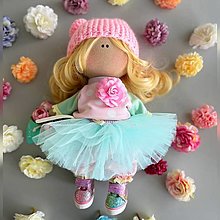 Hračky - Textilná interiérova bábika - 15464746_