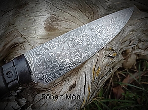 Príbory, varešky, pomôcky - Keltský damaškový nôž s púzdrom na opasok - 15462033_
