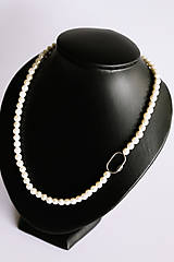 Náhrdelníky - shell perlový náhrdelník - spojenie - 15468305_