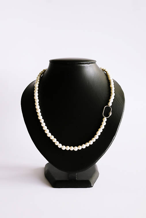 shell perlový náhrdelník - spojenie