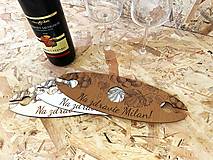 Polotovary - Drevený stojan na vínové poháre s personalizáciou - 15468993_