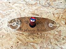 Polotovary - Drevený stojan na vínové poháre s personalizáciou - 15468995_