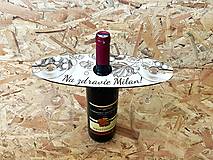 Polotovary - Drevený stojan na vínové poháre s personalizáciou - 15468997_