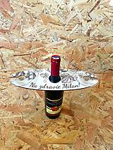 Polotovary - Drevený stojan na vínové poháre s personalizáciou - 15468998_