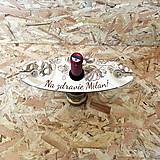Polotovary - Drevený stojan na vínové poháre s personalizáciou - 15469006_