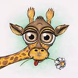 Obrazy - Autorská reprodukcia : Žirafa - 15466112_