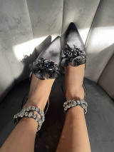 Ponožky, pančuchy, obuv - Sandalea Baleríny čierne - 15468709_