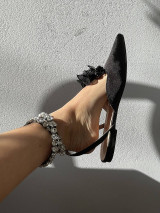 Ponožky, pančuchy, obuv - Sandalea Baleríny čierne - 15468711_