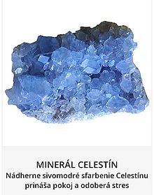Minerály - Minerál Celestín - 15468278_
