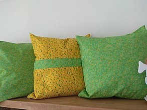 Úžitkový textil - Vankúše zelené trio - 15471329_