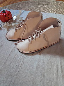 Ponožky, pančuchy, obuv - Kožené vysoké topánky  (Hnedá) - 15472016_