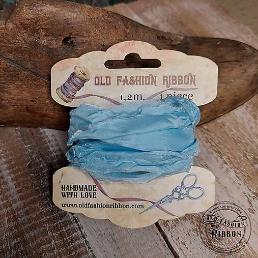 Galantéria - Old Fashion saténová stuha 36 Light Blue - 15475568_
