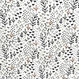 Textil - lístky, 100 % bavlnený mušelín Francúzsko, šírka 130 cm - 15473710_