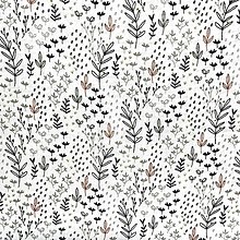 Textil - lístky, 100 % bavlnený mušelín Francúzsko, šírka 130 cm - 15473710_