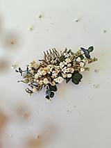 Ozdoby do vlasov - Kvetinový hrebienok "vôňa nových začiatkov" - 15475268_