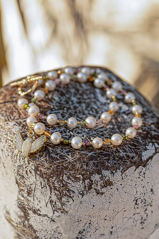 Set perlový náhrdelník a náramok
