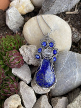 Náhrdelníky - Prívesok lapis lazuli - 15474832_
