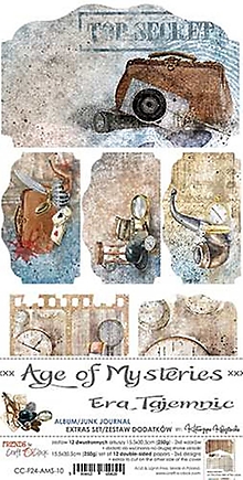 Papier - Scrapbook papier Junk Journal Age of Mysteries - 15478404_