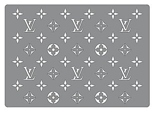 Nástroje - Šablóna "Louis Vuitton"  (297 x 210 mm (veľkosť výrezu LV 27mm)) - 15475967_