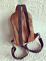 Batohy - Recyklovaný kožený batoh - 15477901_